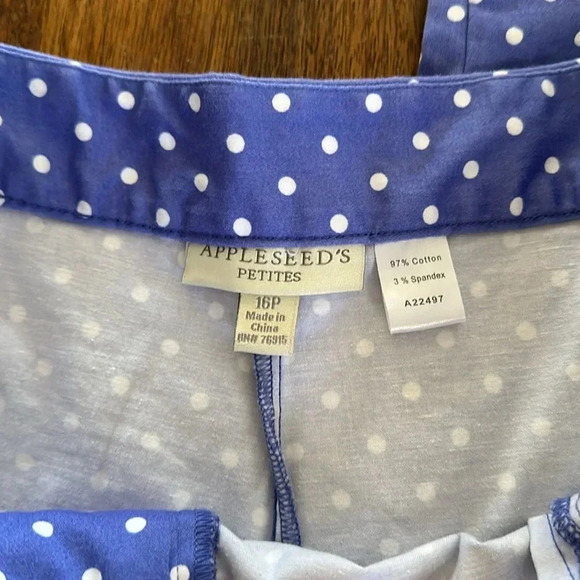 Appleseeds polka dot lilac pants size 16P EUC - Picture 2 of 5